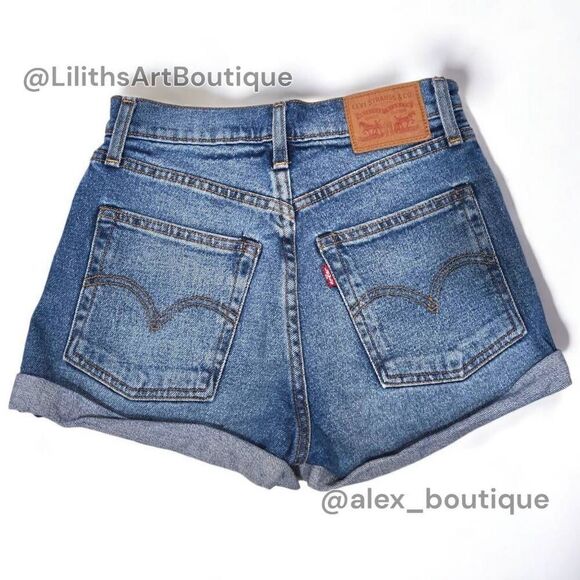 Levi's Rolled Up Short Jeans(A058)-Size 24 for Women - Picture 3 of 8